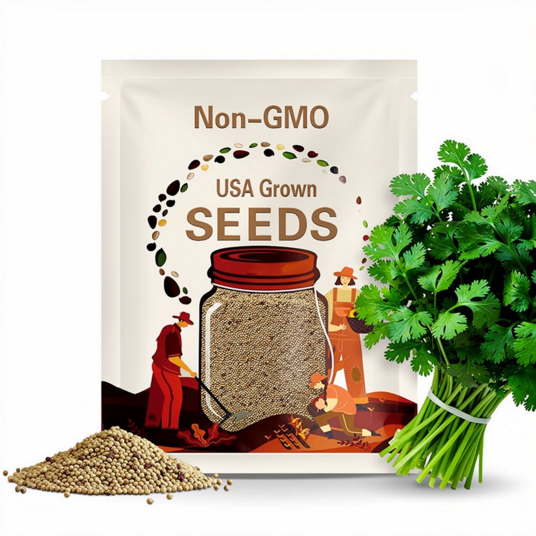 200 Organic Cilantro Herb Seeds