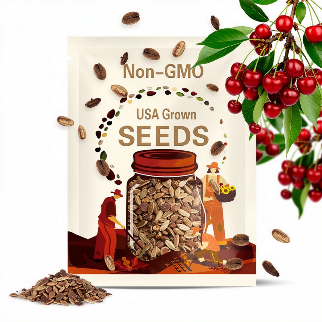 5 Organic Bing Cherry Tree Seeds FW91019