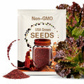 Red Salad Bowl Lettuce Heirloom Seeds - Baby Salad, Heat Tolerant, Open Pollinated, Non-GMO